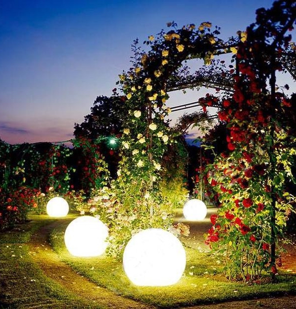 Zahradne svietidla Gu�a Globus PMMA plast