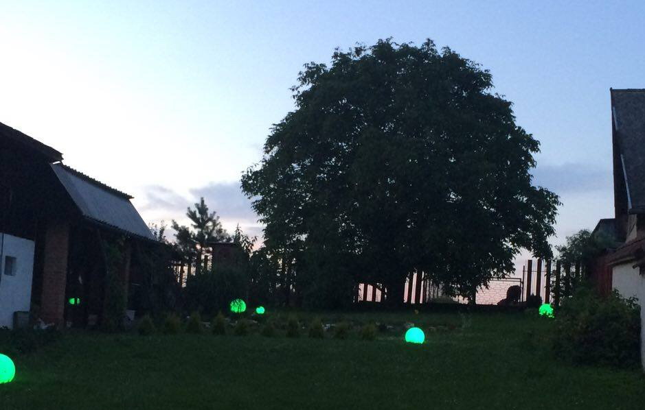 Plastov� svietiaca gula RGB Globus