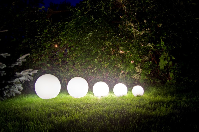 Zahradne sveitidla Globus PMMA plast